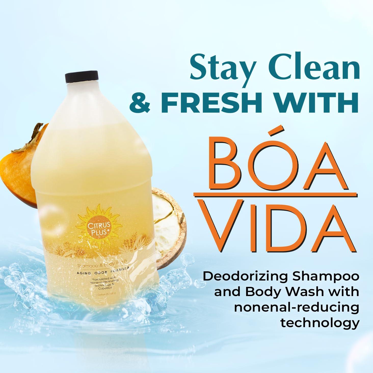 Champú y Gel de Baño Desodorante BoaVida Citrus Plus 3.785L