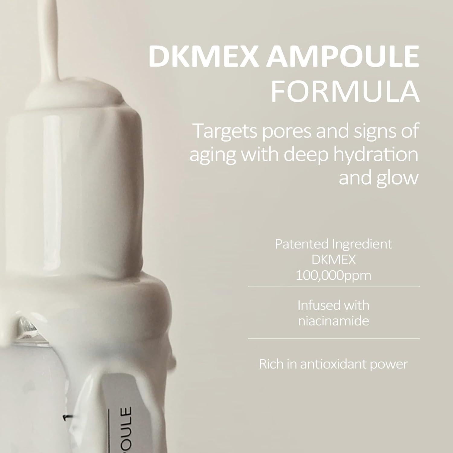 Ampoule DKMEX 30ml | Mejora Arrugas y Aclarado Piel