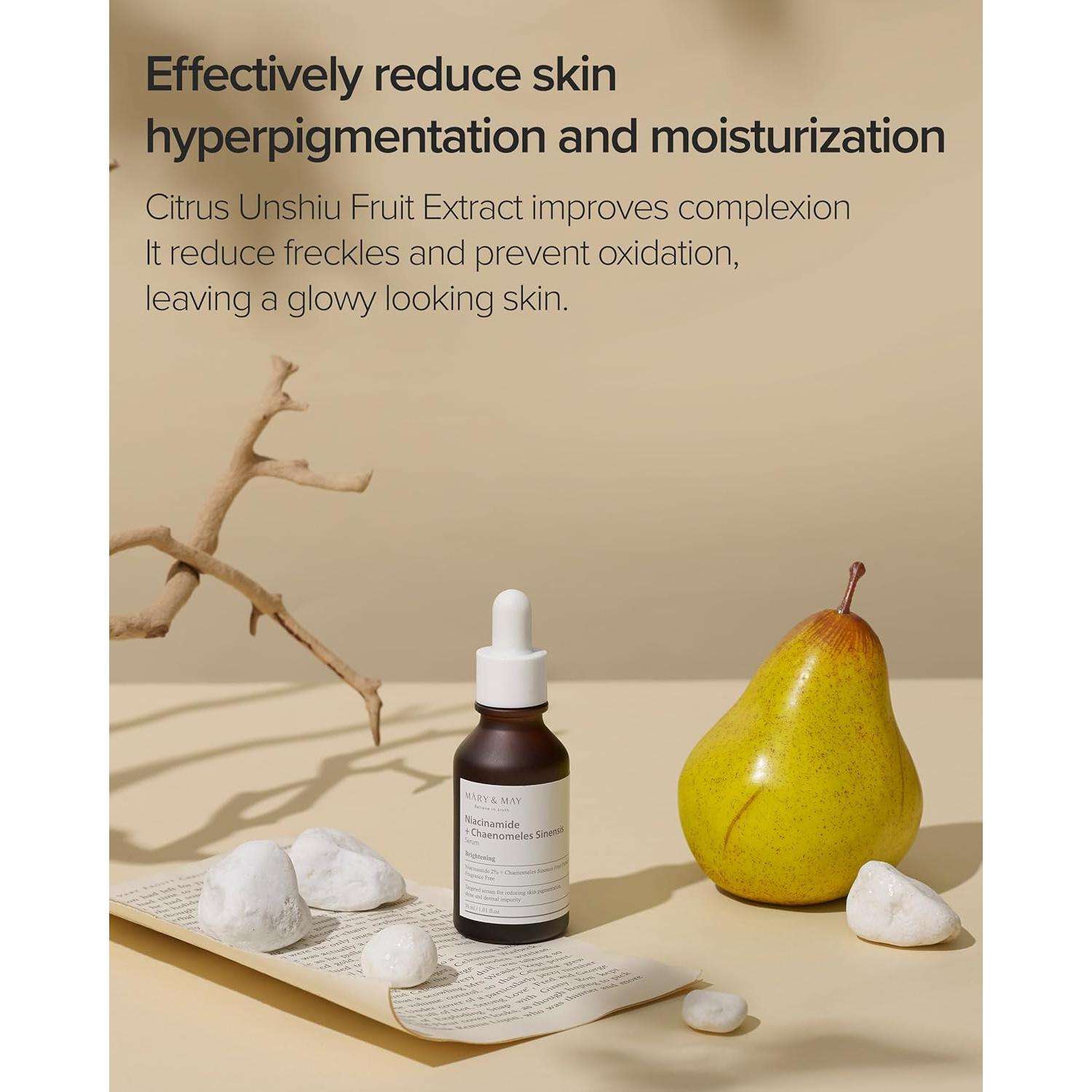 Suero Facial Niacinamida Mary&May 30 ml - Piel Clara y Brillante