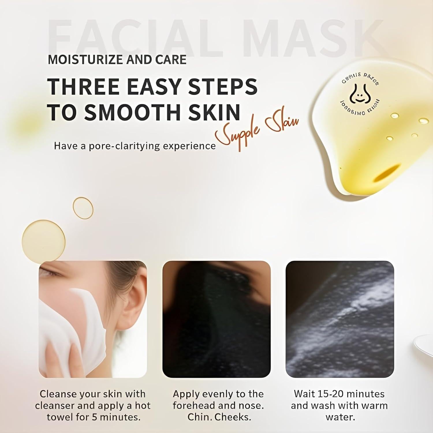 Mascarilla Peel Off de Carbón Pdtwq para Comedones 117g