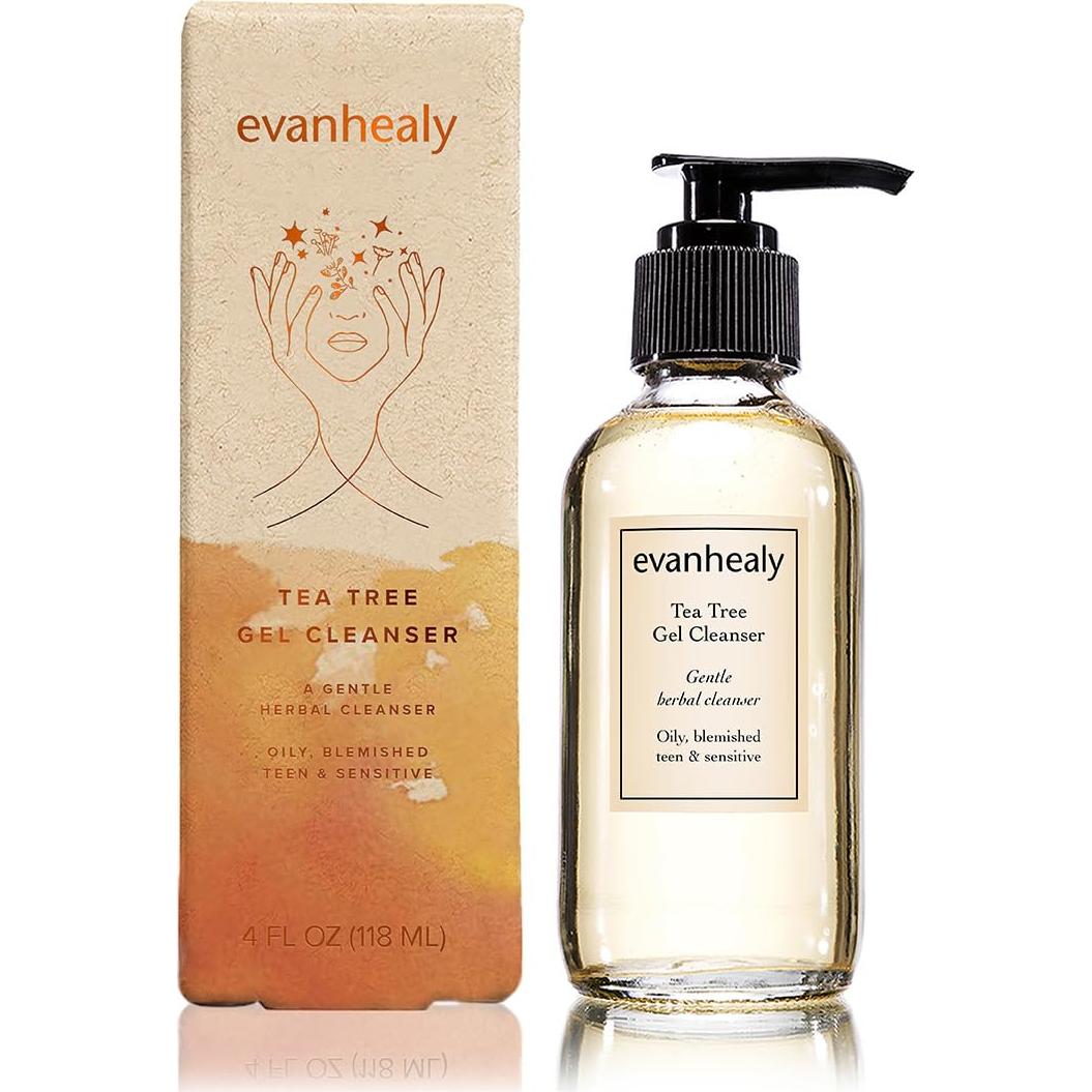 Gel Limpiador de Árbol de Té evanhealy 113g - Piel Grasa y Normal