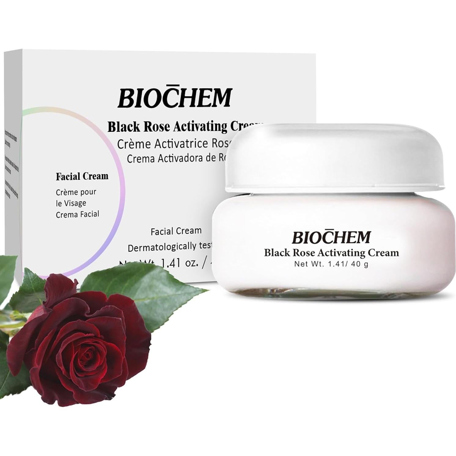 Crema Hidratante Rosa Negra Biochem 40g - Anti-envejecimiento