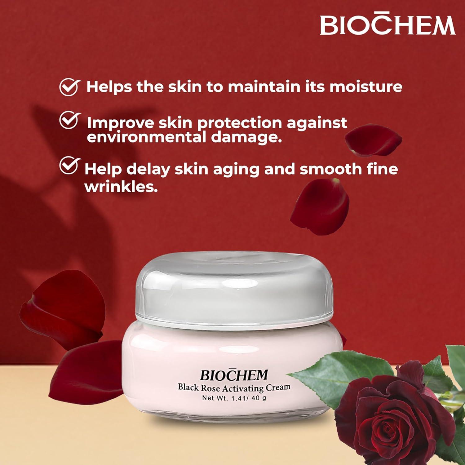 Crema Hidratante Rosa Negra Biochem 40g - Anti-envejecimiento