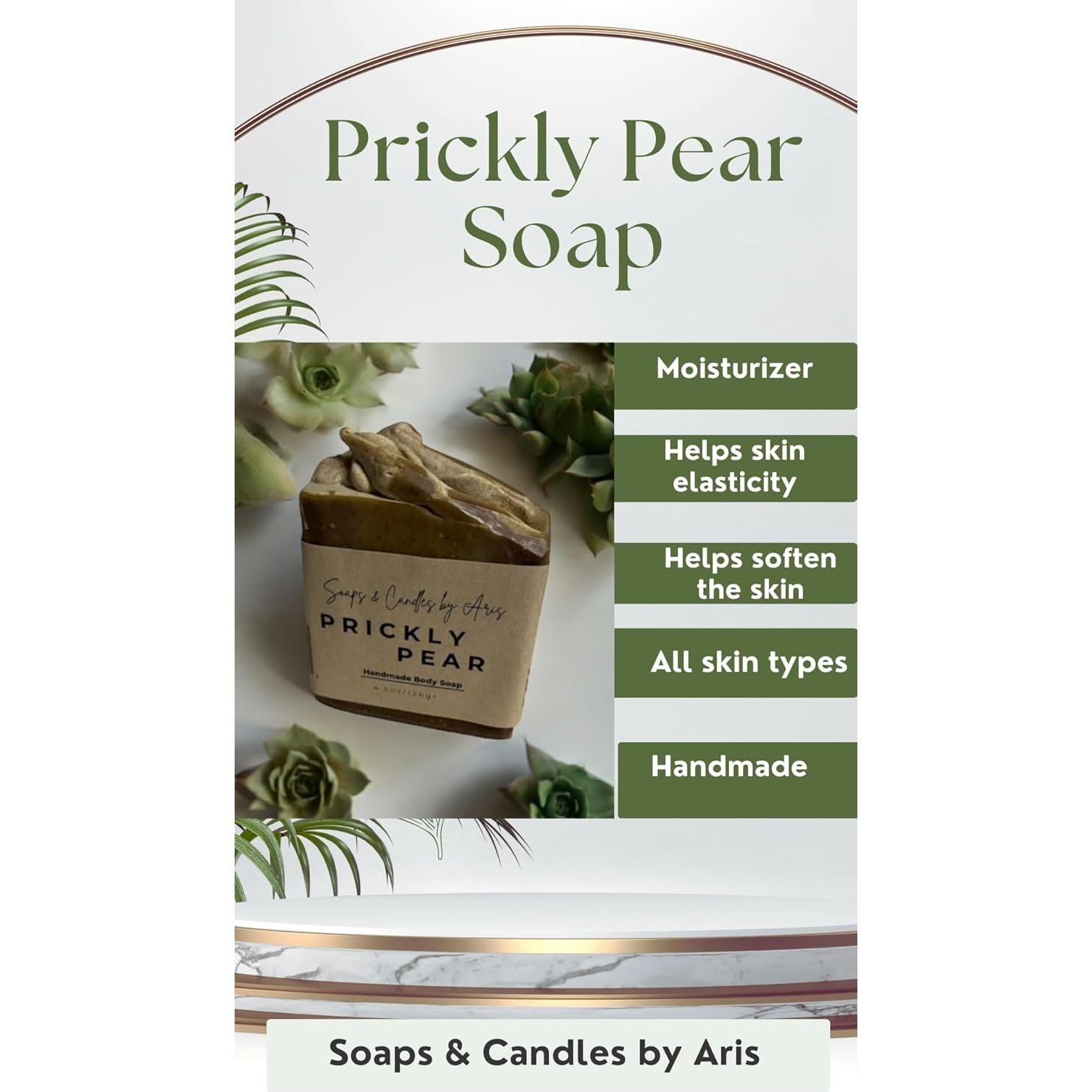 Jabón Artesanal de Pera Espinosa - Hidratante y Natural