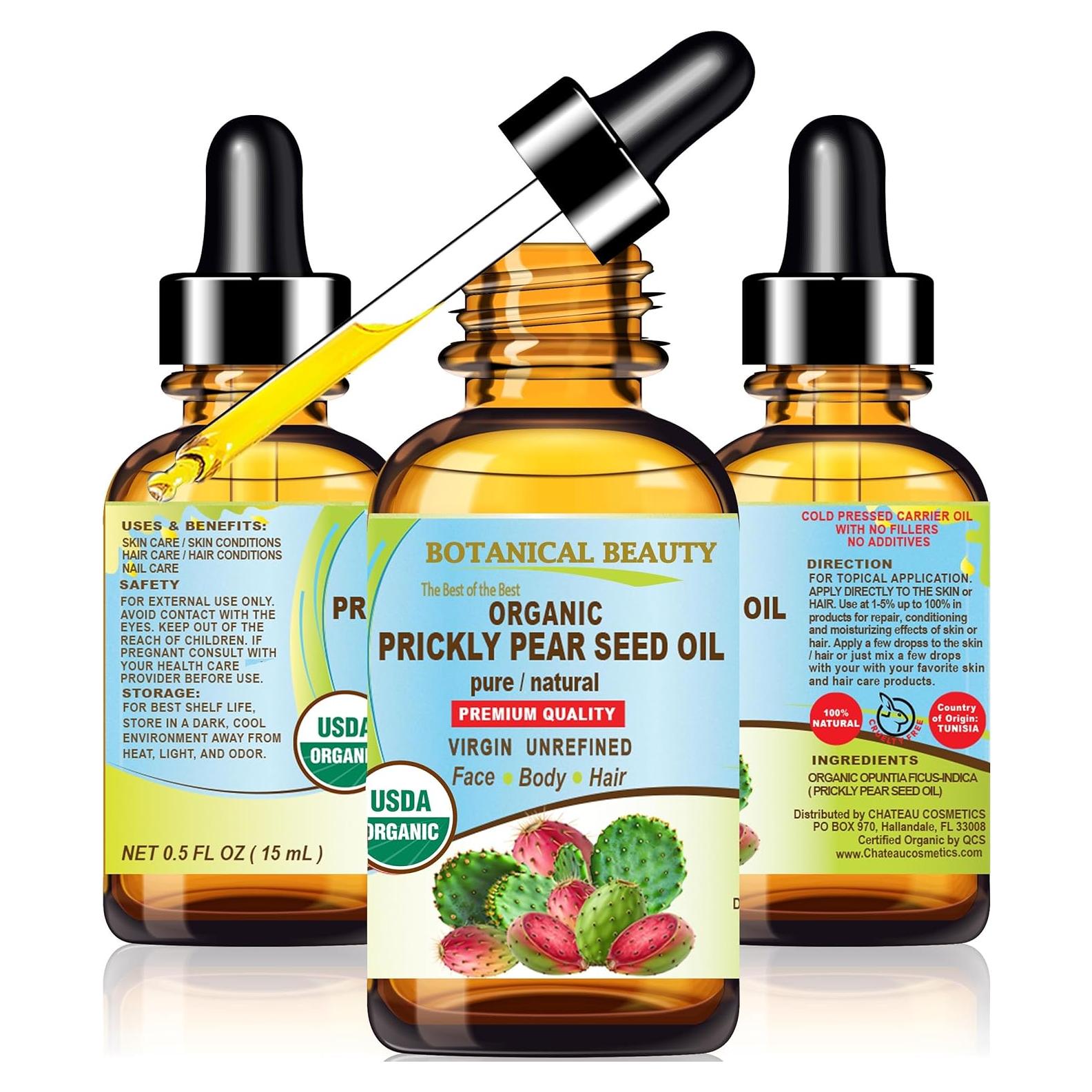 Aceite de Semilla de Nopal Orgánico 100% Natural 15 ml