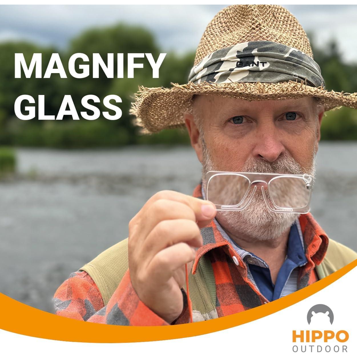 Gafas de Pesca con Mosca HIPPO OUTDOOR 8295 Clip Nariz