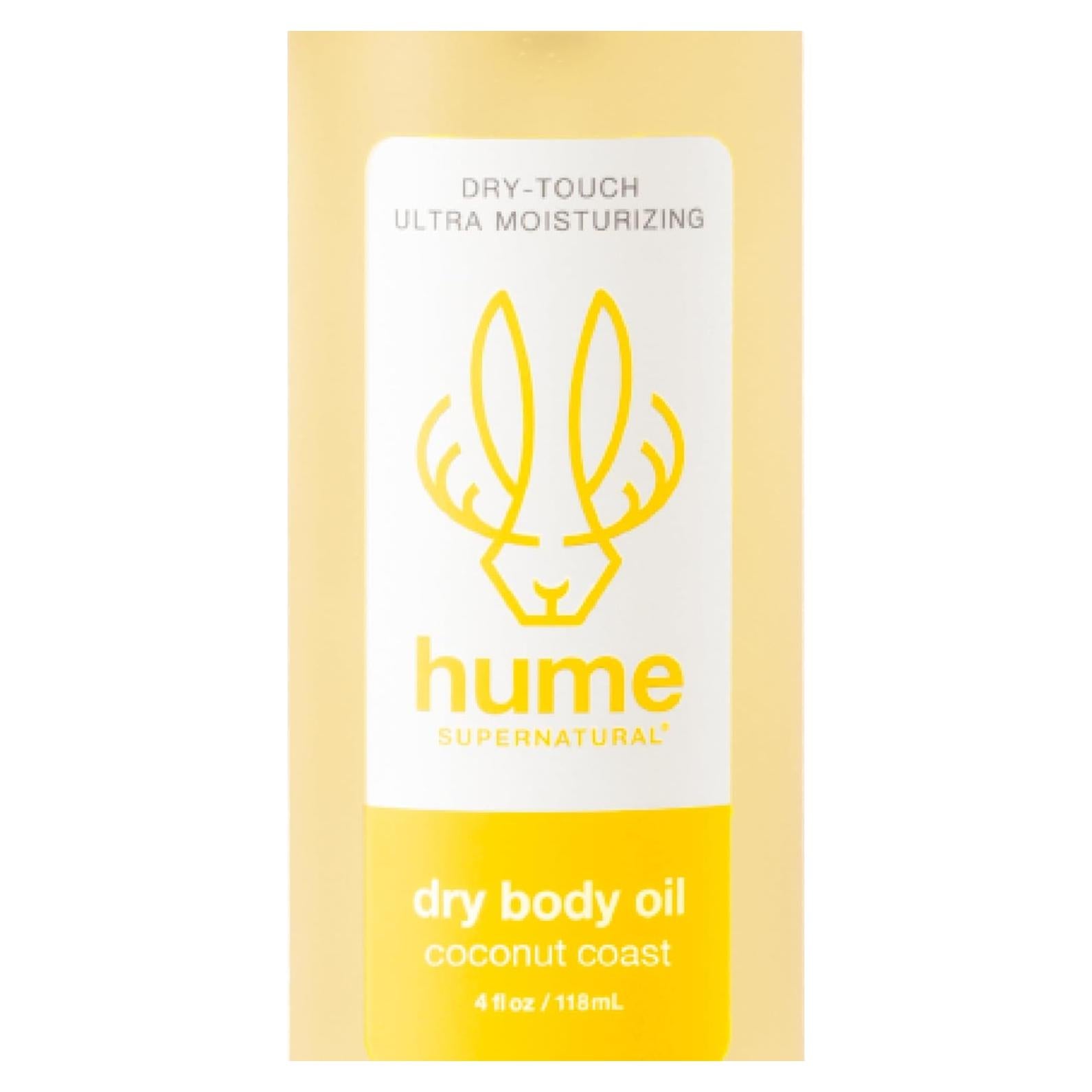 Aceite Corporal Seco HUME SUPERNATURAL 140g - Hidratante Costa de Coco