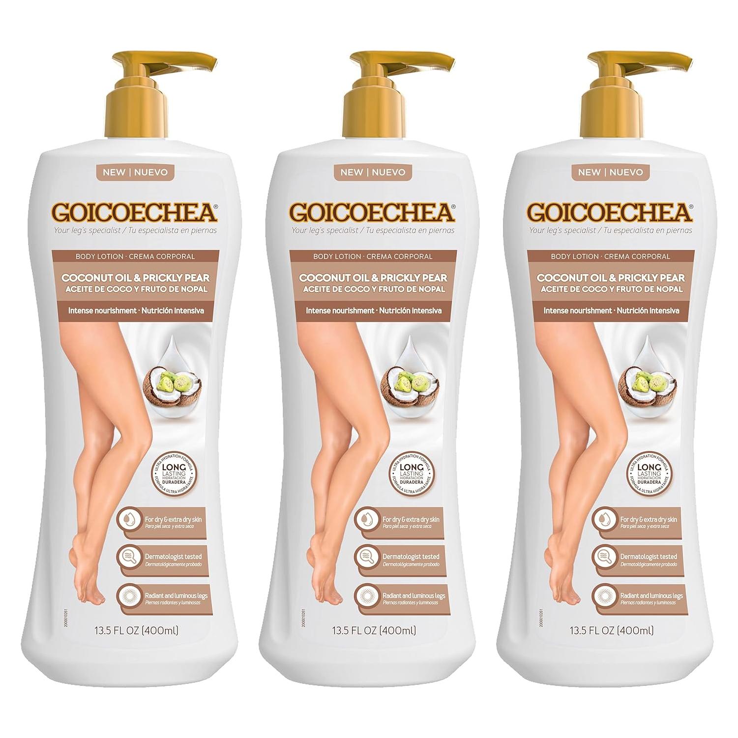 Loción Hidratante Corporal Goicoechea con Coco - 3 Unidades