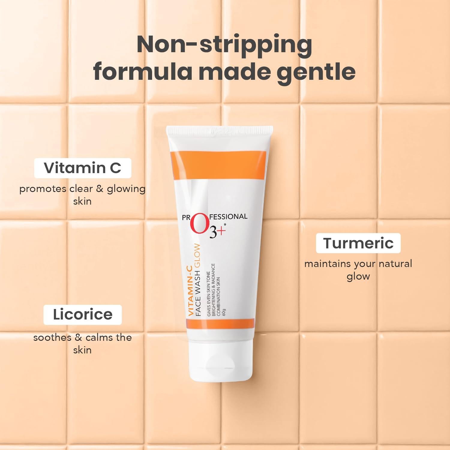 Limpiador Facial Vitamina C O3+ 100g - Piel Radiante y Antienvejecimiento