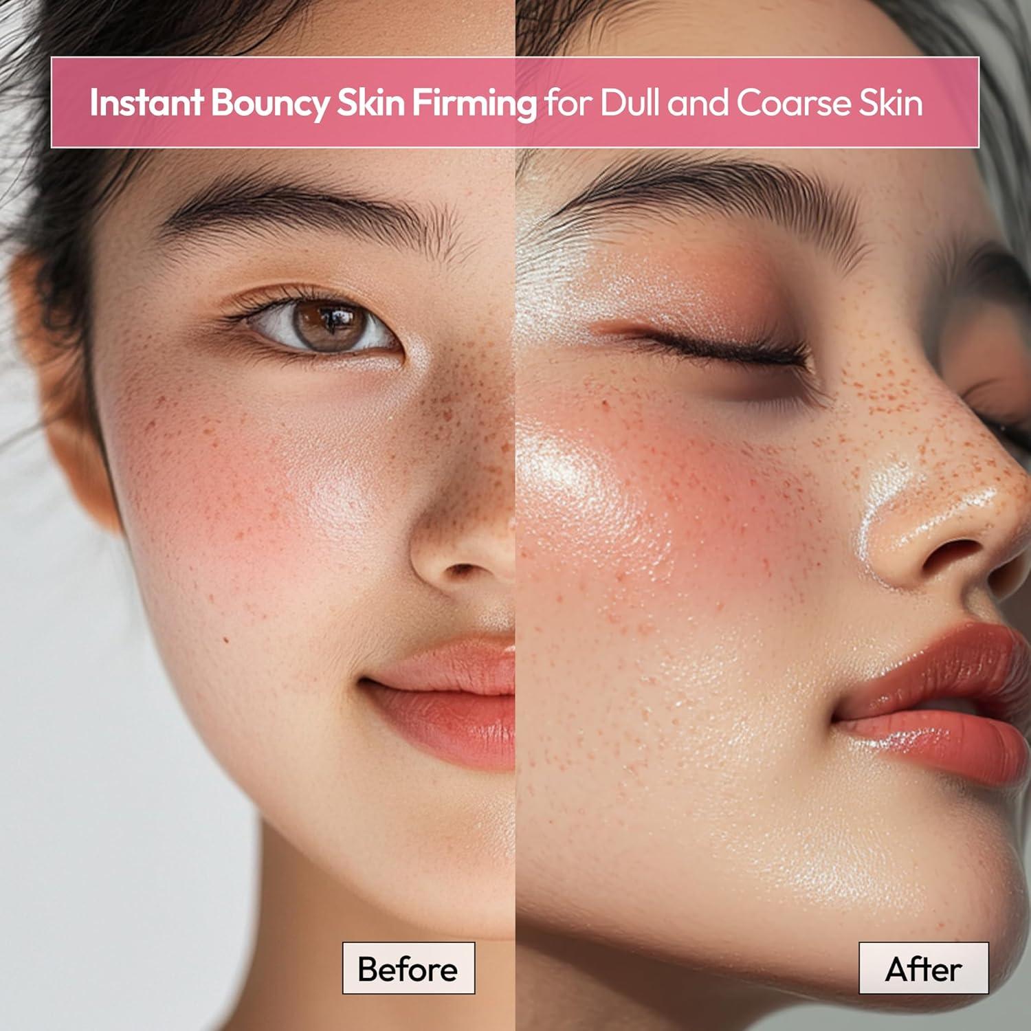 FreeGo Nourishing Daily Solution Niacinamide AHA/BHA Facial Mask Sheet (6-Pack) | K-Beauty Skincare to Bouncy Firm Skin