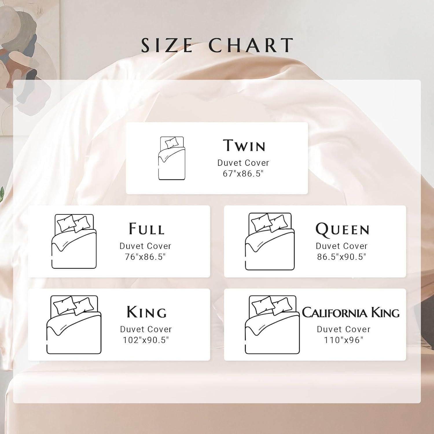 Funda de Edredón THXSILK 100% Seda Morera Individual Dorado