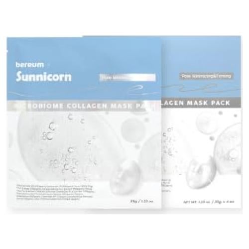 Paquete de 4 Máscaras Hidratantes Beureum Microbiome Colágeno