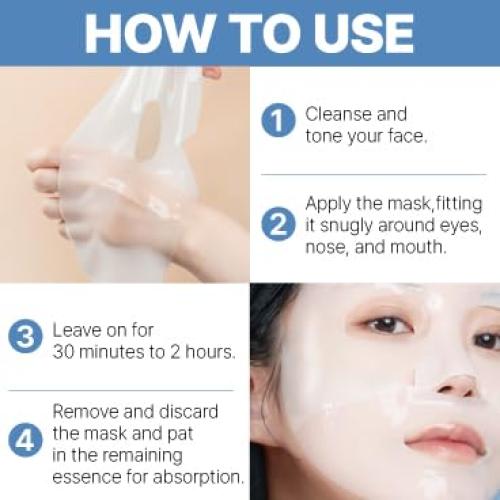 Paquete de 4 Máscaras Hidratantes Beureum Microbiome Colágeno