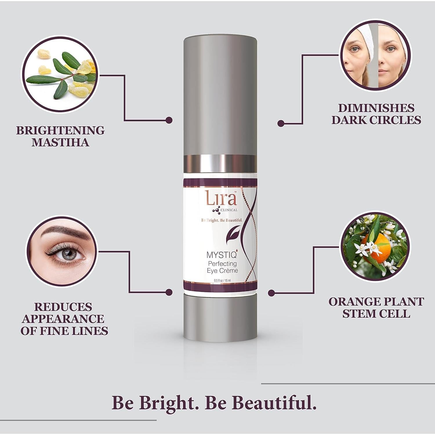 Crema para Ojos Lira Clinical MYSTIQ 15 ml - Anti Envejecimiento