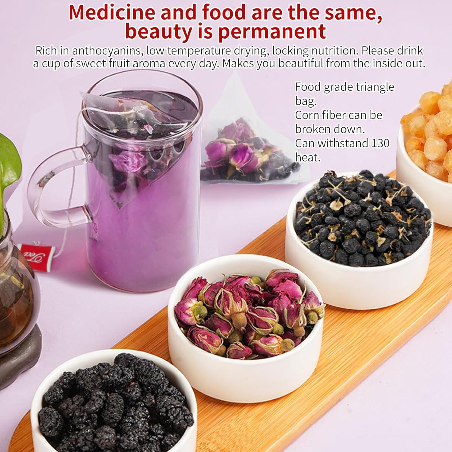 Té de Belleza Radiante Baihuatang 180g - 30 Bolsitas Vegano