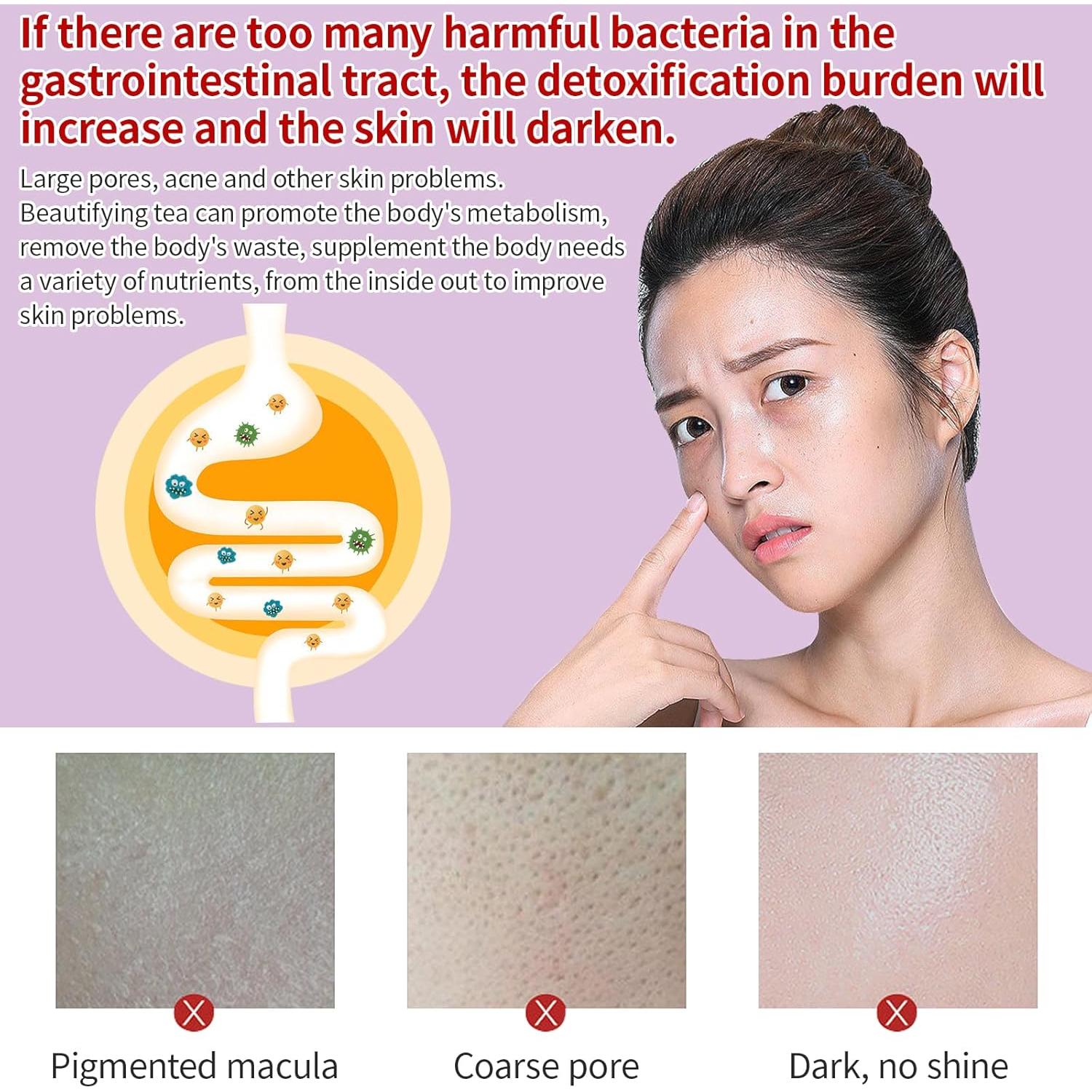 Té de Belleza Radiante Baihuatang 180g - 30 Bolsitas Vegano