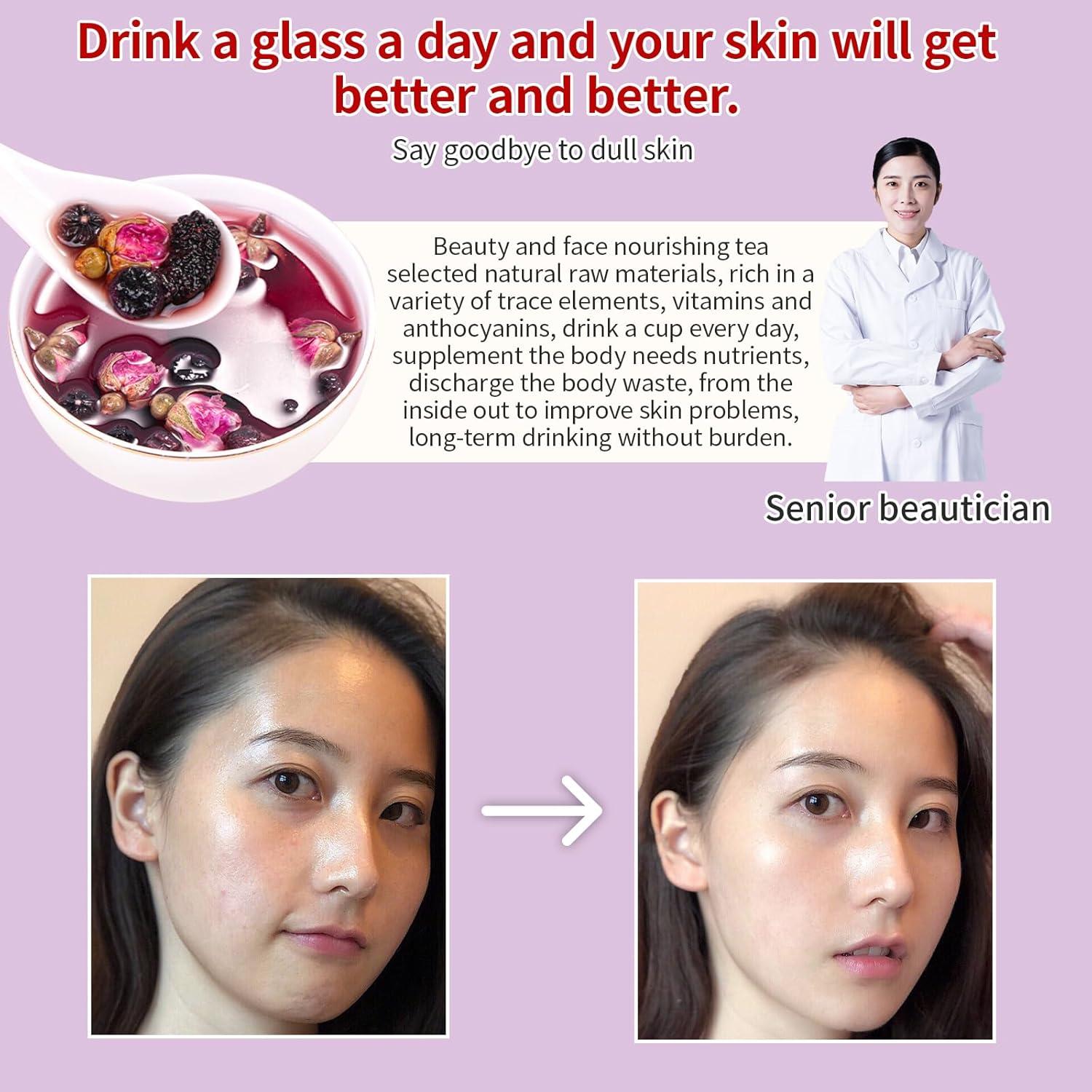 Té de Belleza Radiante Baihuatang 180g - 30 Bolsitas Vegano