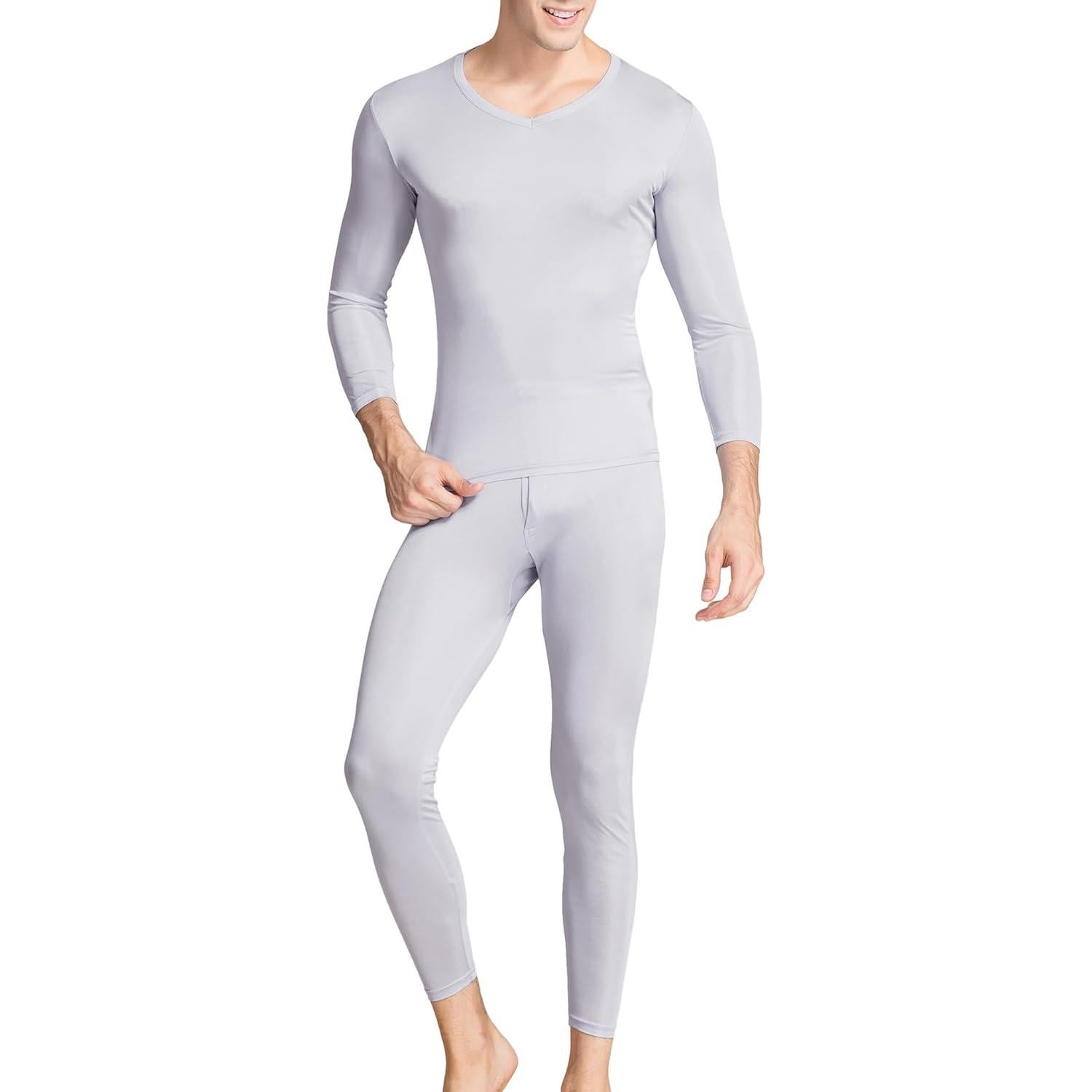 Pantalones Largos de Seda para Hombre Grenasasilk X-Large Gris