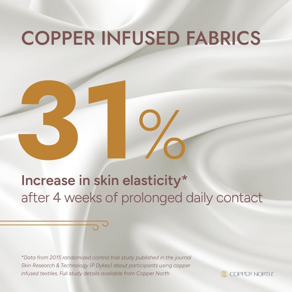 Funda de Almohada Copper North 100% Seda Morera 22 Momme Azul