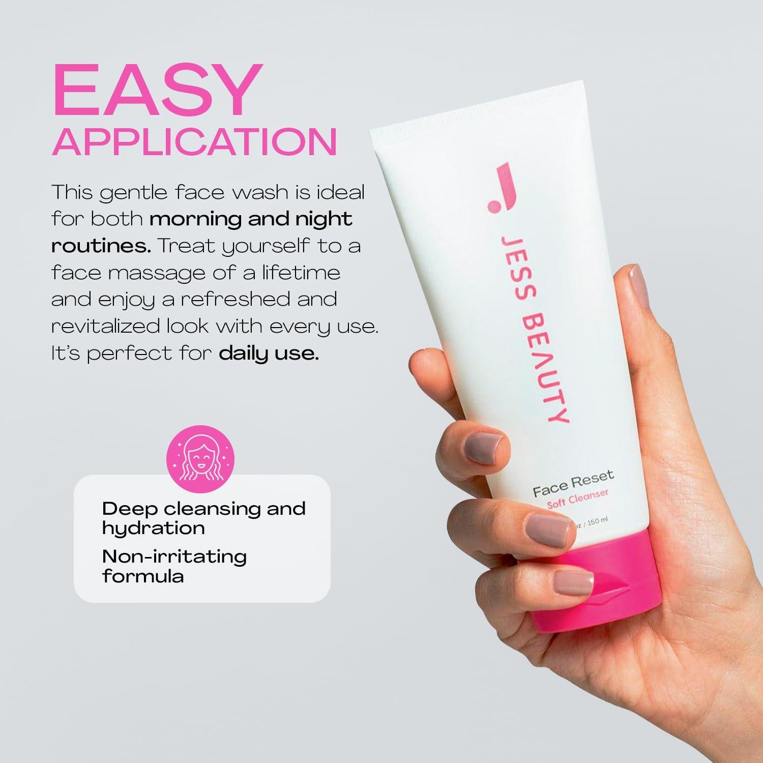 Limpiador Facial Suave Jess Beauty Face Reset 148 ml