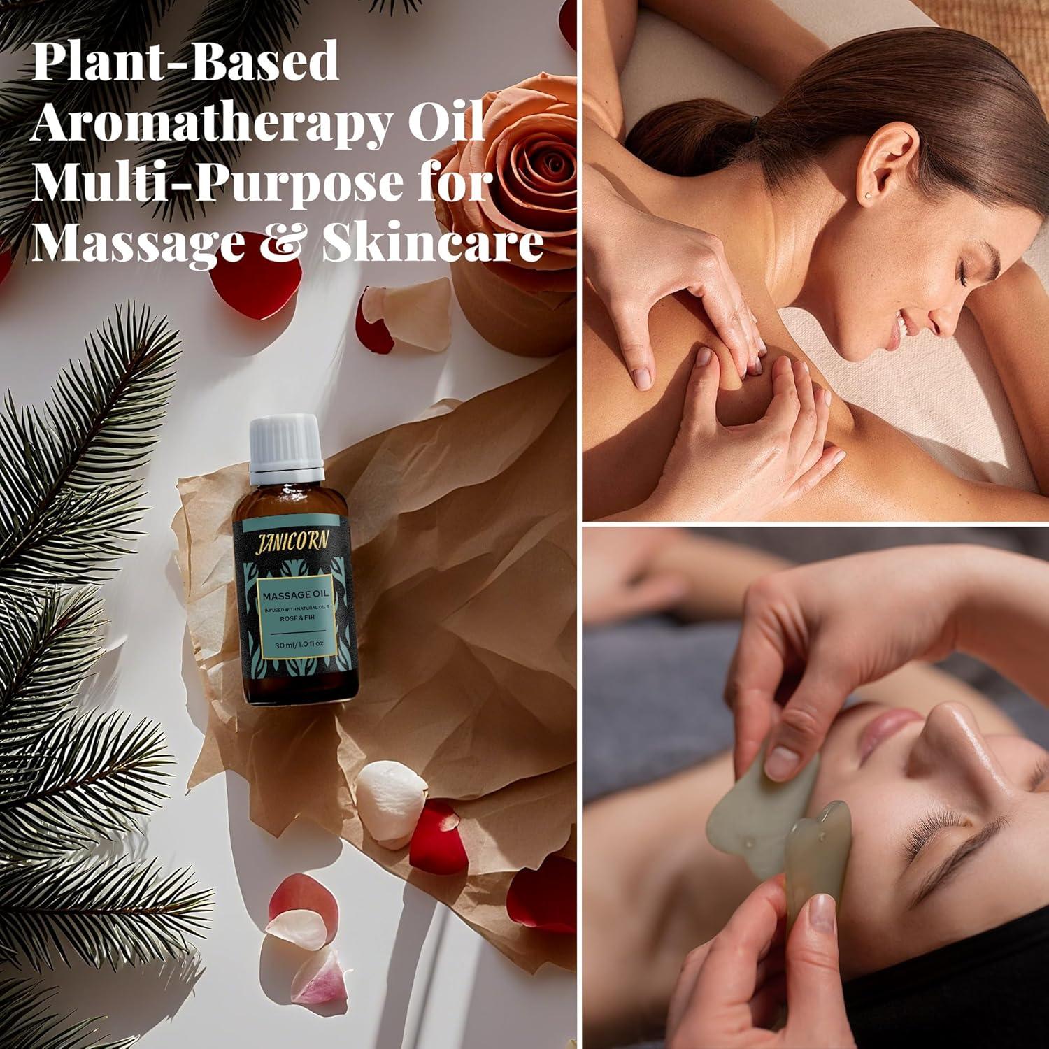 Aceite de Aromaterapia JANICORN Rosa y Abeto 30 ml Hidratante