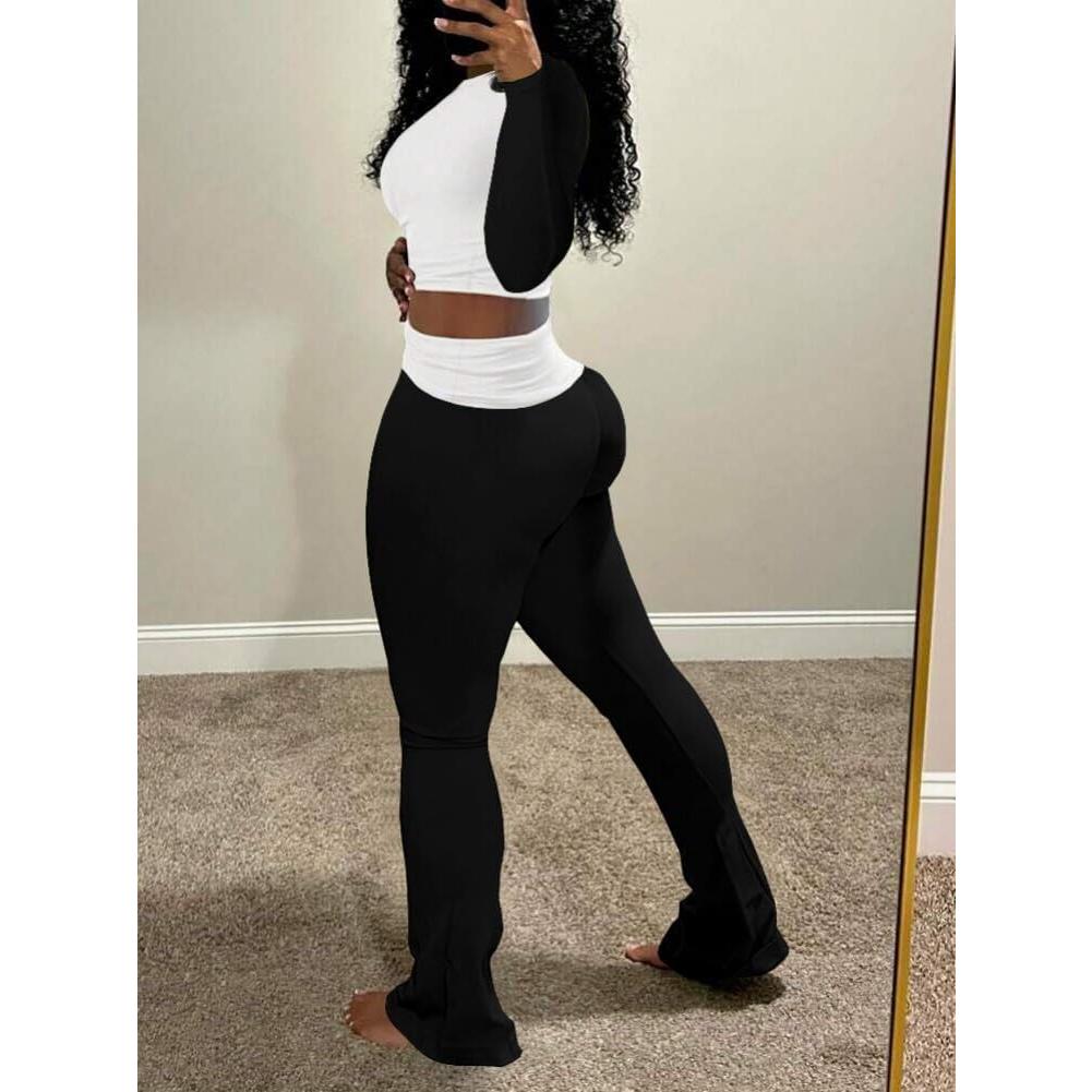 Conjunto de Lounge Nimsruc para Mujeres 2 Piezas Negro