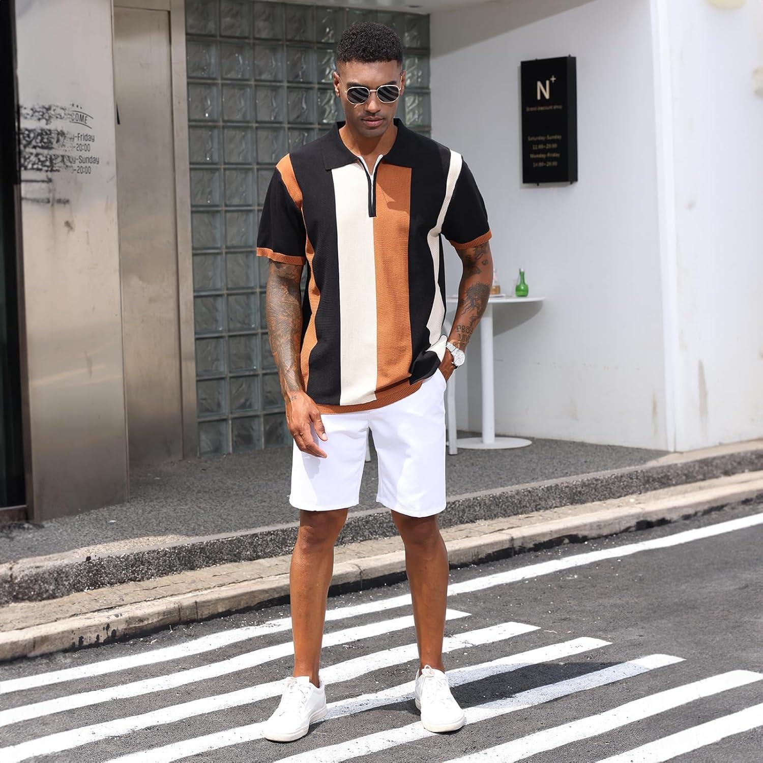 Camisa Polo Vintage para Hombre 3XL Negra - Casual y Ajustada