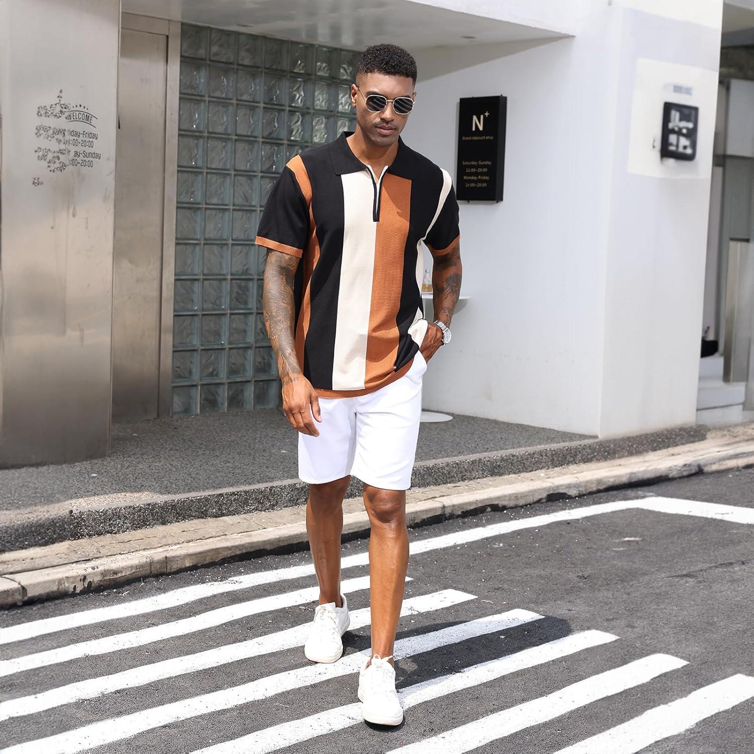 Camisa Polo Vintage para Hombre 3XL Negra - Casual y Ajustada