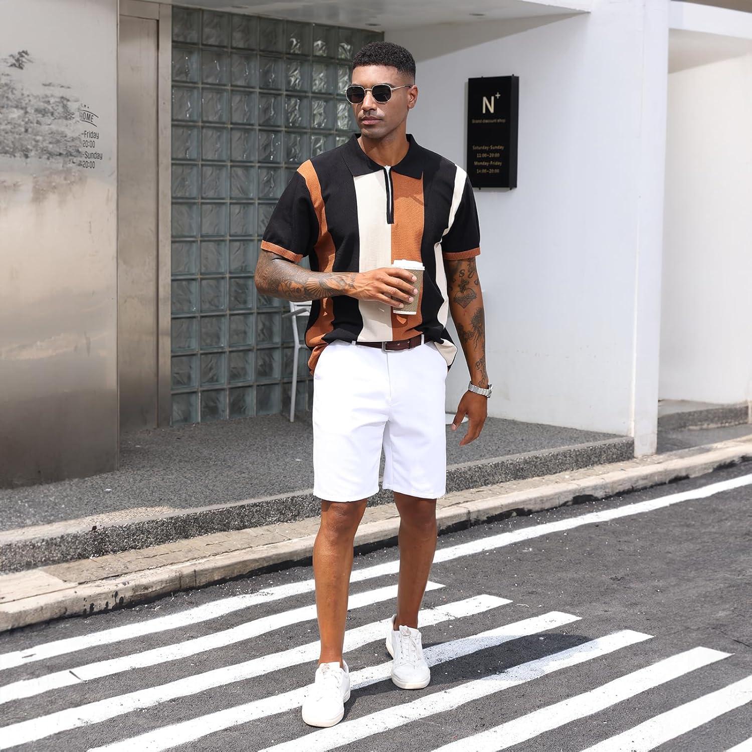 Camisa Polo Vintage para Hombre 3XL Negra - Casual y Ajustada