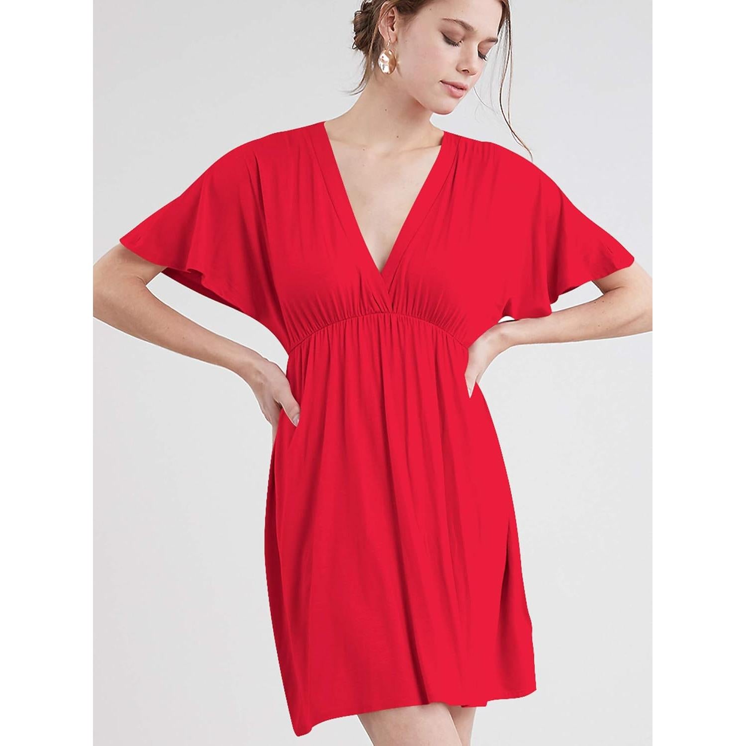 Vestido Casual Kimono Lock and Love Escote V Talla S-3XL
