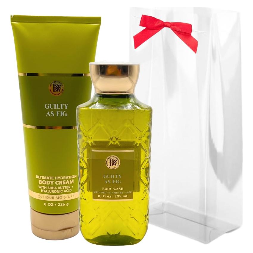 Set de Regalo Gel de Ducha y Crema Corporal Bath & Body Works Culpable como un Higo