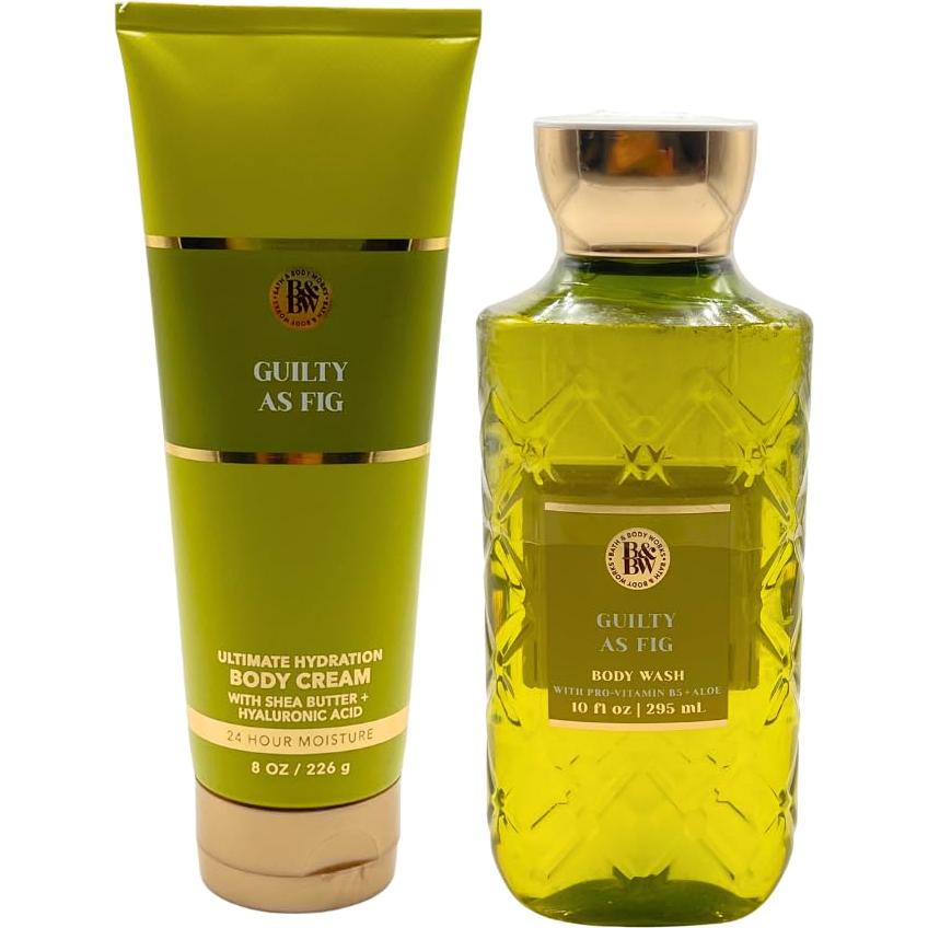 Set de Regalo Gel de Ducha y Crema Corporal Bath & Body Works Culpable como un Higo