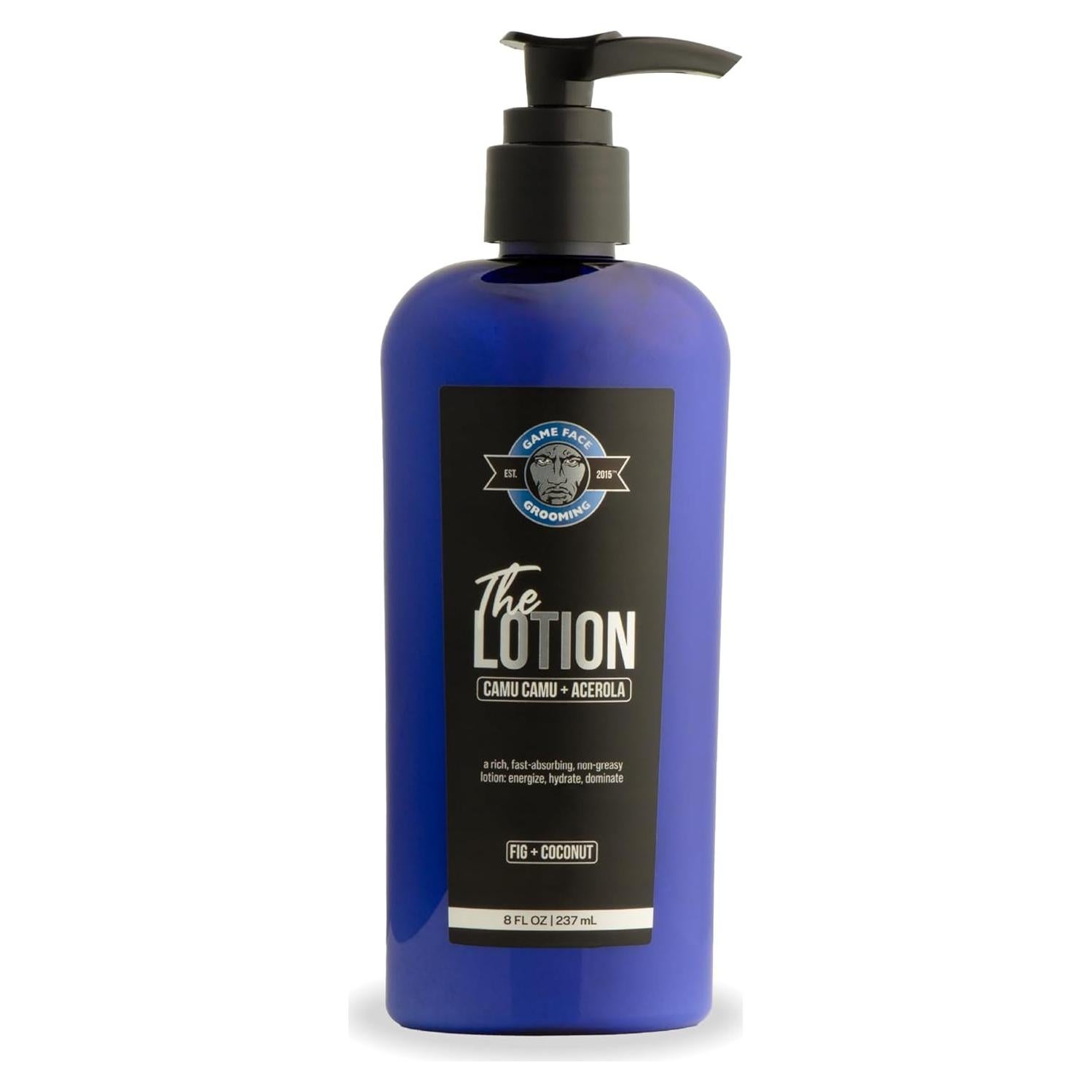 Loción Corporal Game Face 236.6 ml - Hidratante Natural Higo y Coco