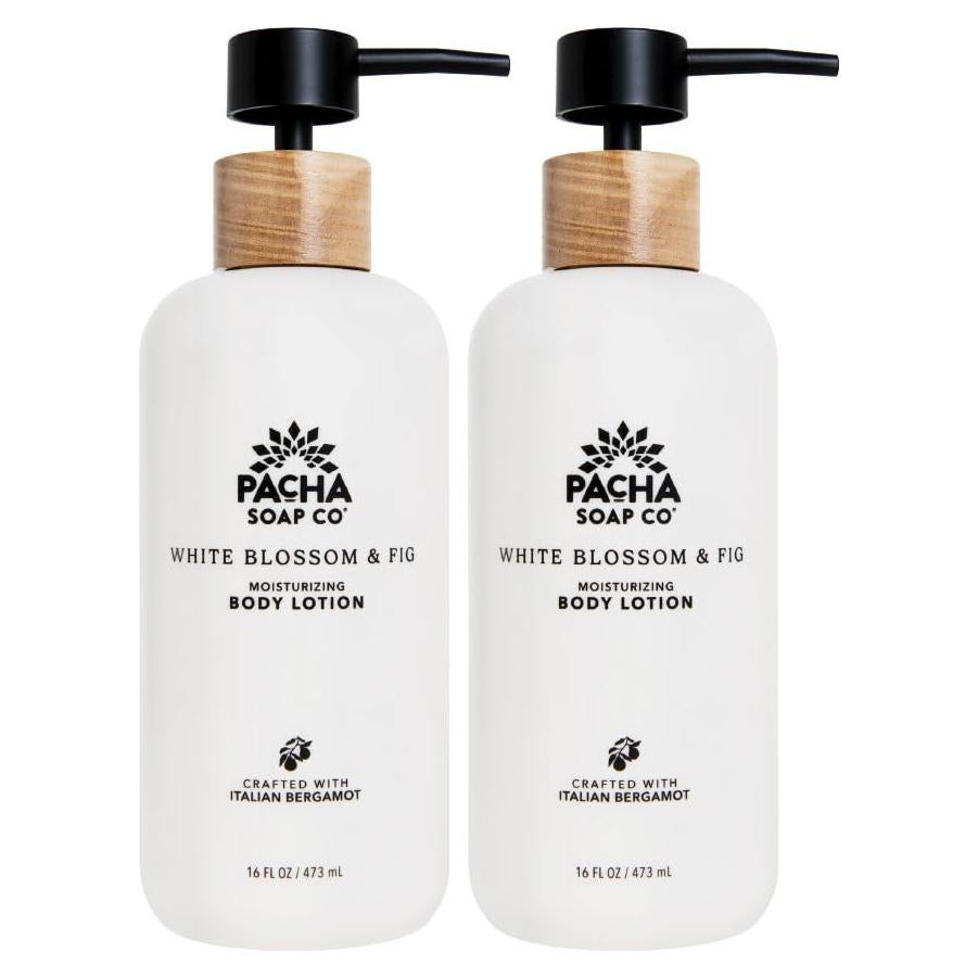 Loción Corporal Pacha Jabón Flor Blanca y Higo 2 Paquetes 473ml