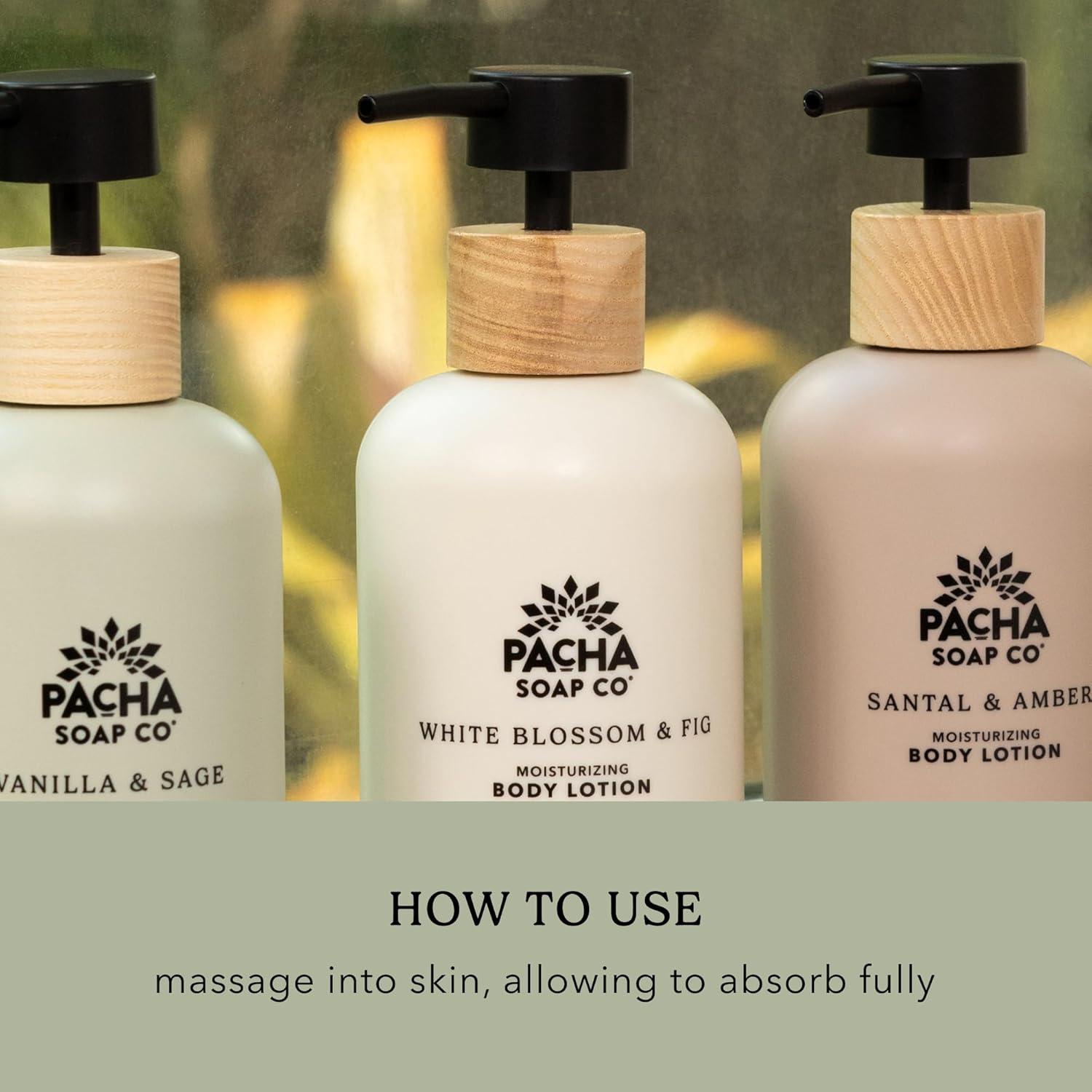 Loción Corporal Pacha Jabón Flor Blanca y Higo 2 Paquetes 473ml