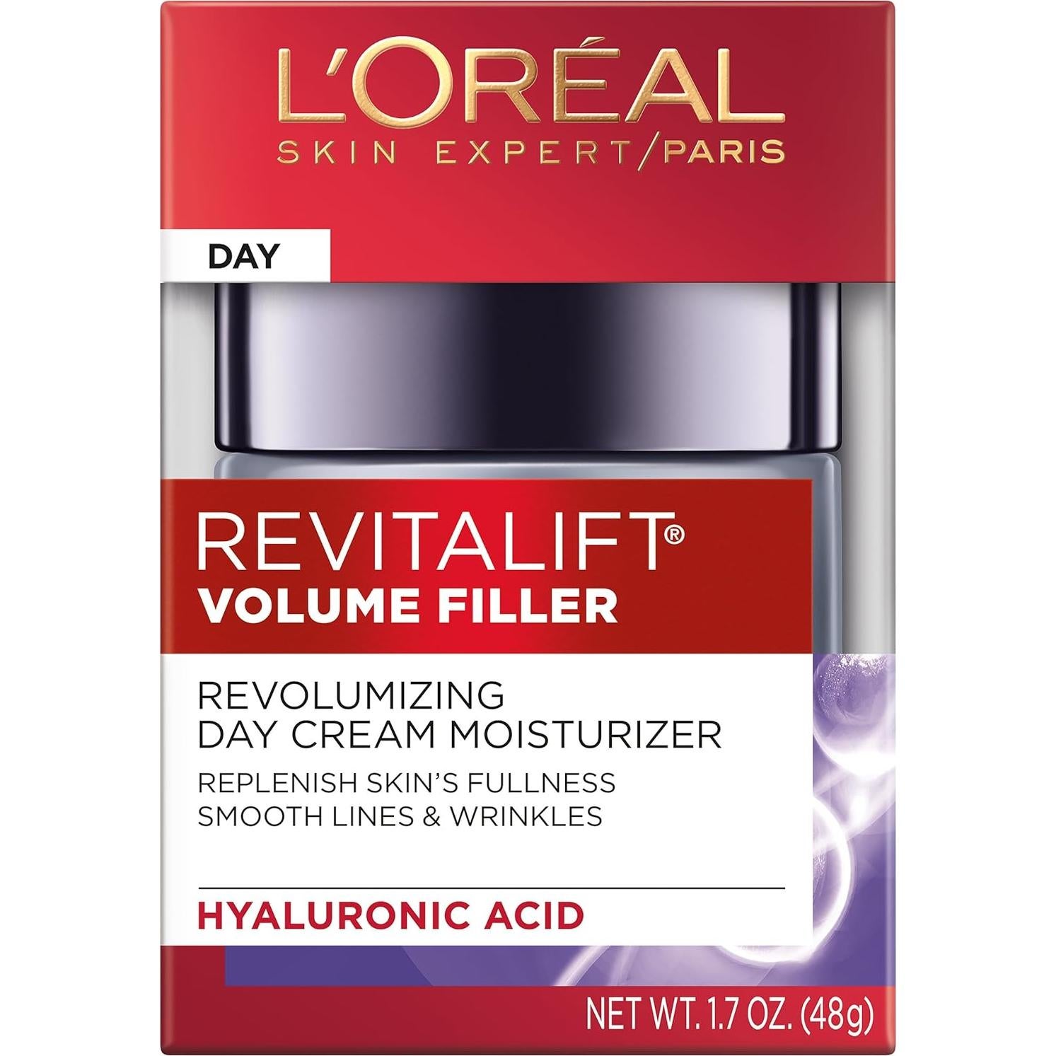 Crema Facial Hidratante L'Oreal Revita Lift 48g Rellenador Volumen