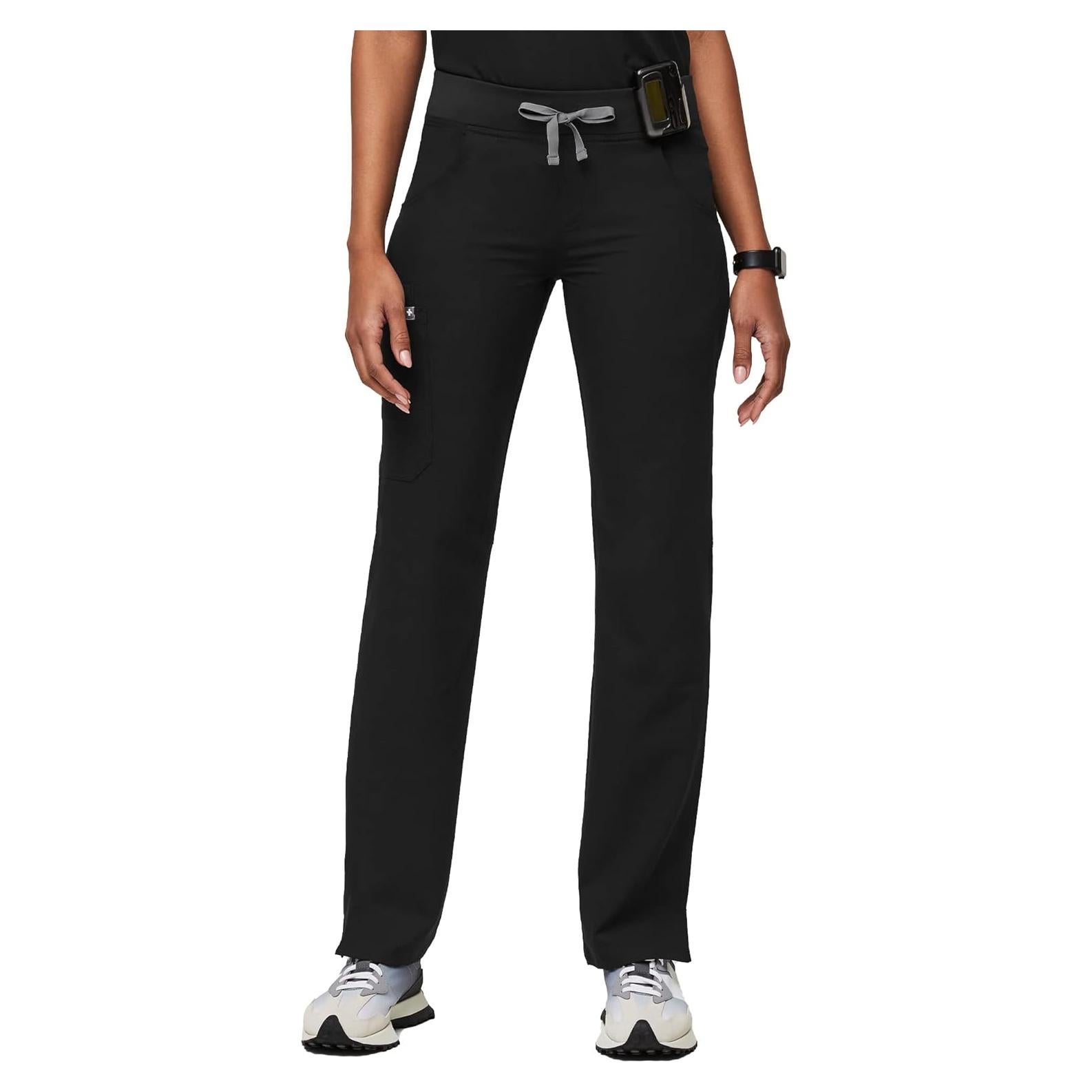 Pantalones de Scrub Cargo FIGS Kade para Mujeres - Negro, 4 Bolsillos