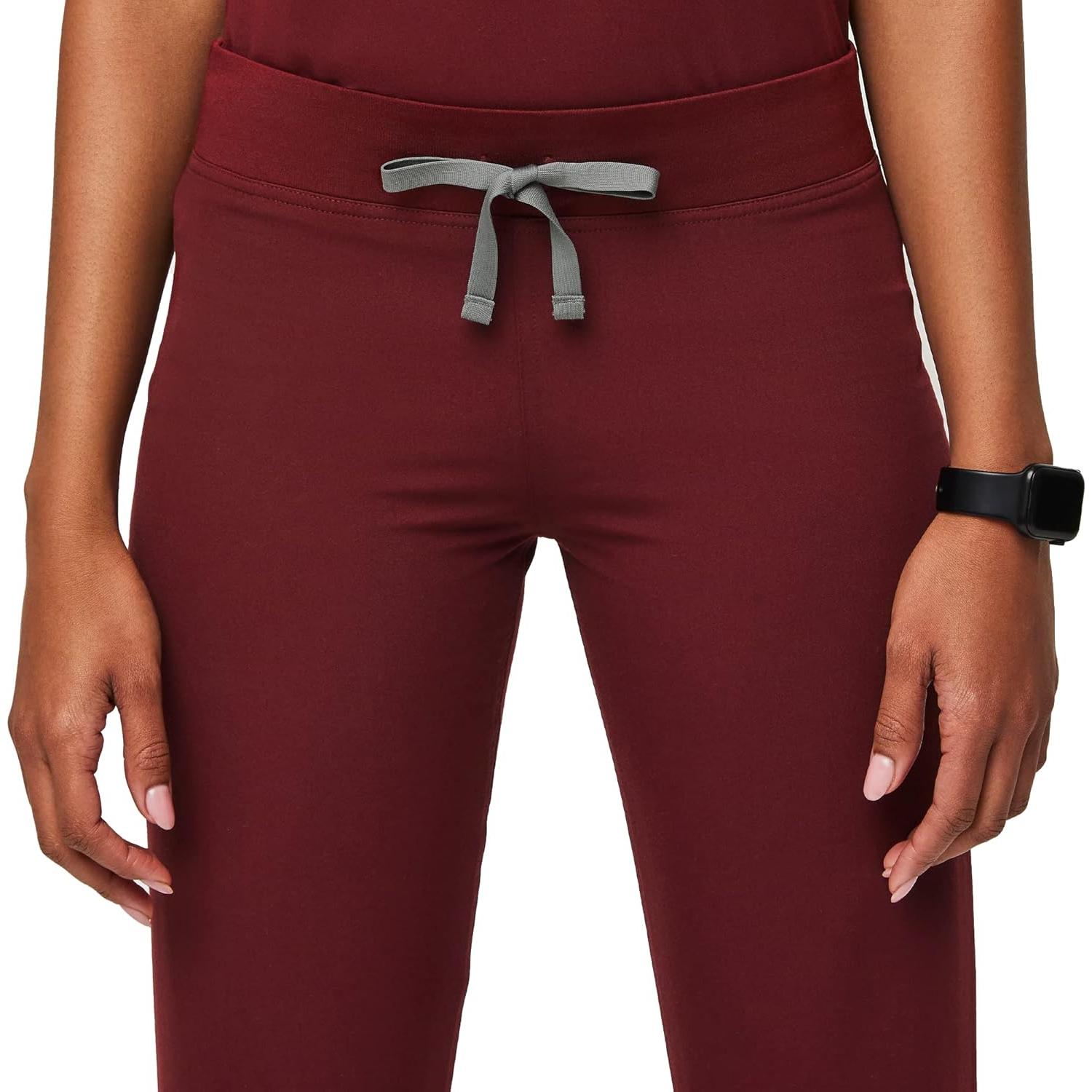 Pantalones de Scrubs FIGS Livingston para Mujeres - Burdeos, Grande