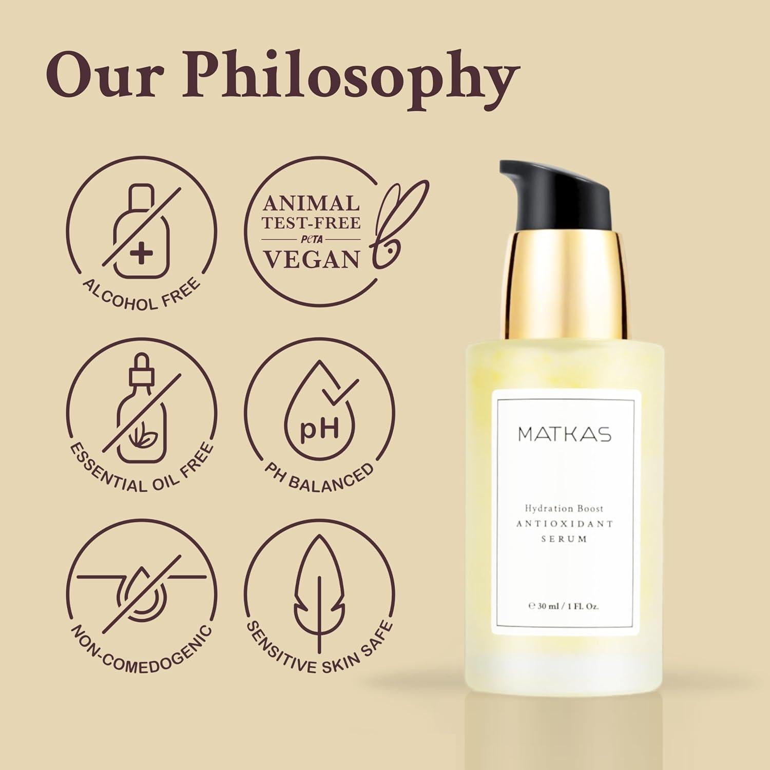 Sérum Antioxidante Matkas 30ml - Niacinamida 2% y Cica