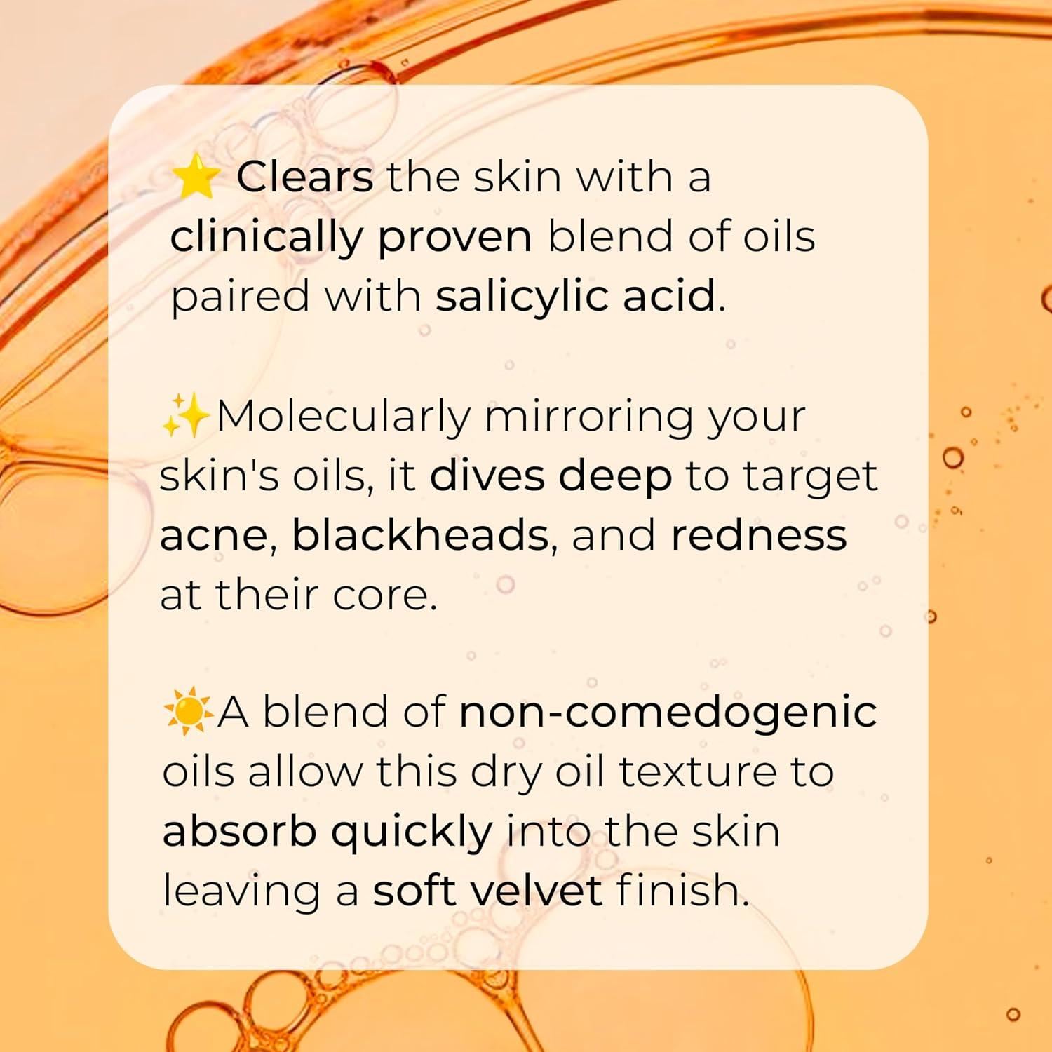 Aceite Facial Aclarador Murmure 28.35 ml - Ácido Salicílico