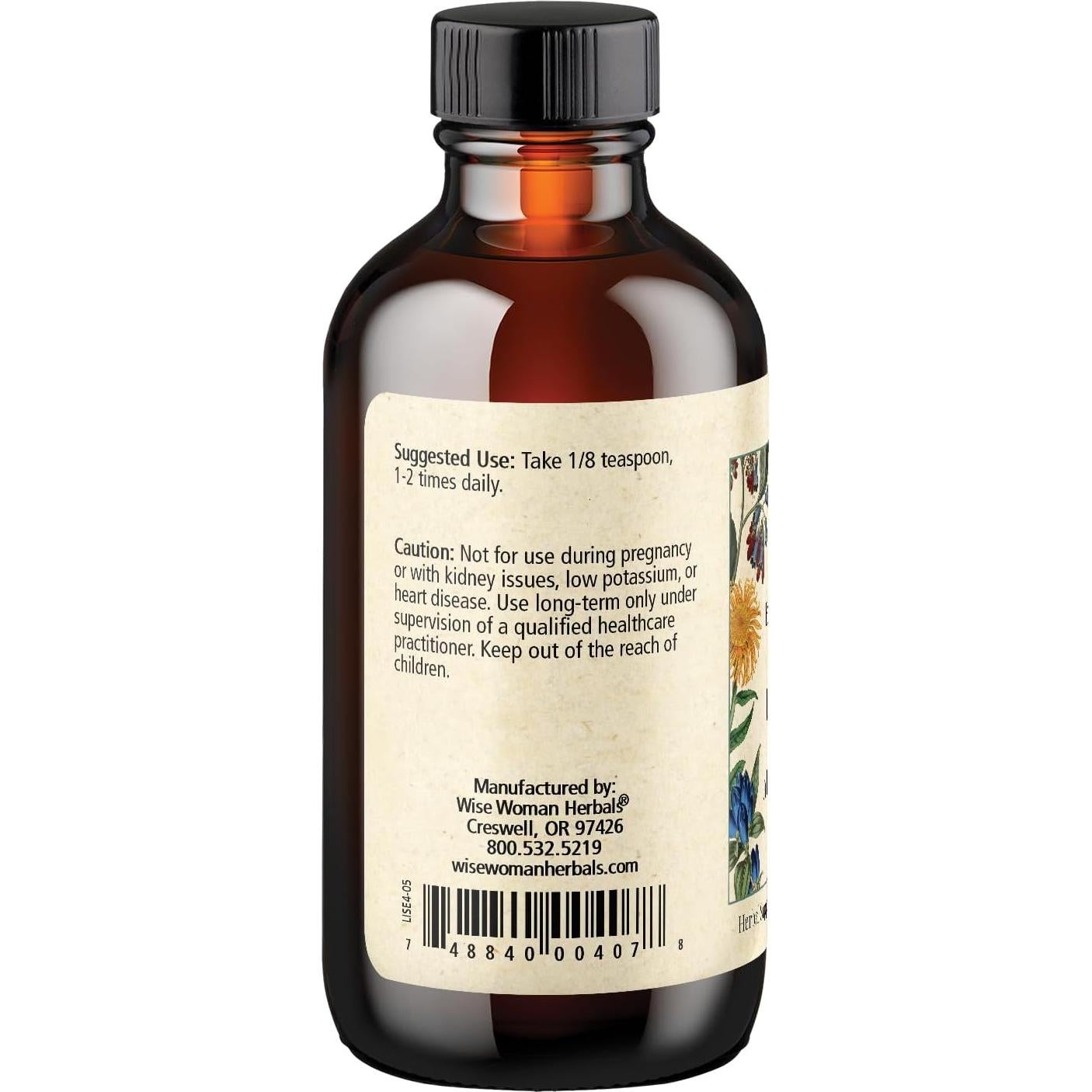 Jarabe Botánico de Regaliz Wise Woman Herbals 118 ml Sin Alcohol