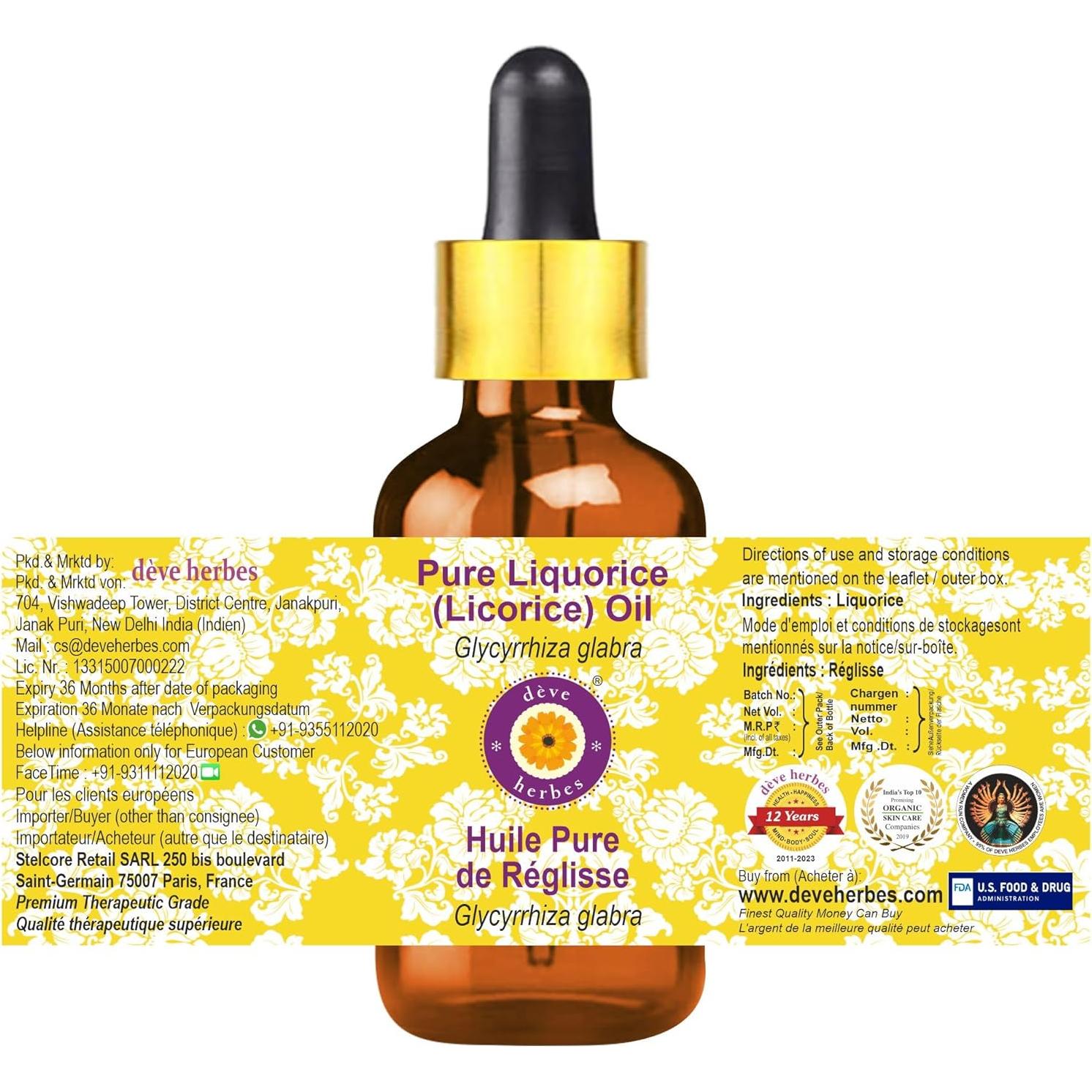 Aceite de Regaliz Deve Herbes 50ml - Puro y Ligero para Piel