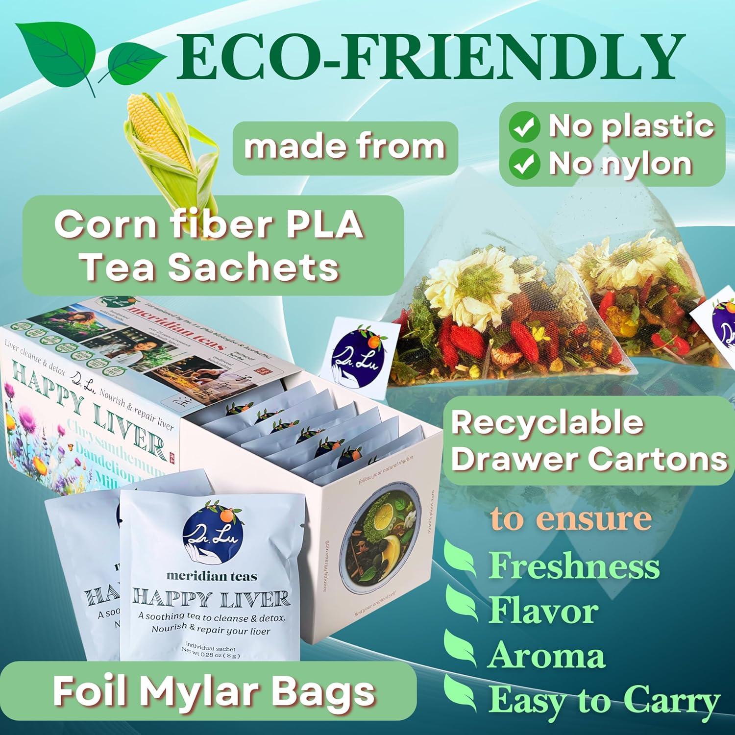 Té Feliz para el Hígado Dr. Lu - 2 Paquetes 100% Natural