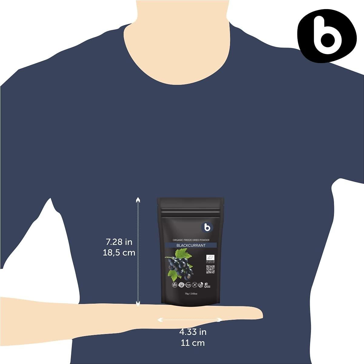 Polvo de Grosella Negra Orgánica Bobica 75g - Rico en Vitamina C