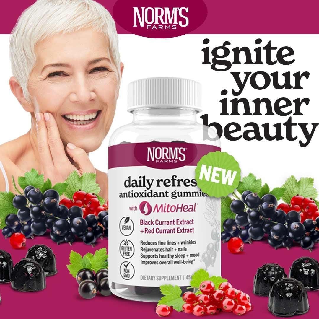 Gomitas Antioxidantes Norm's Farms 500mg MitoHeal 45 Unidades