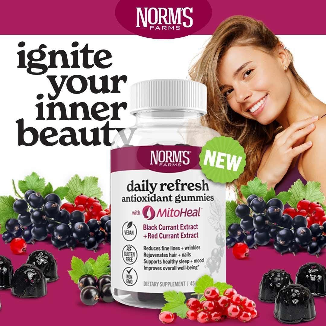 Gomitas Antioxidantes Norm's Farms 500mg MitoHeal 45 Unidades