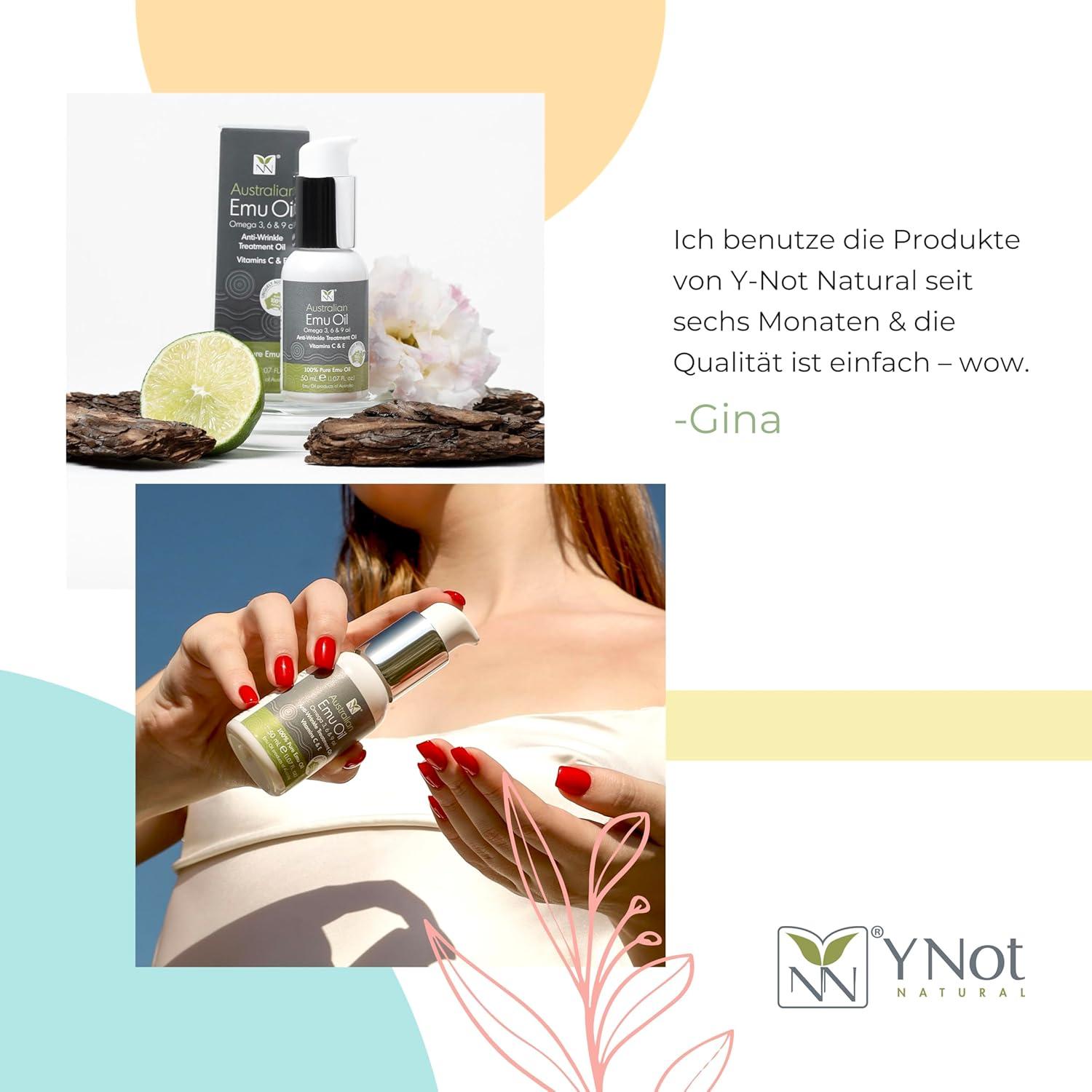 Suero Iluminador de Aceite de Emú Y-Not Natural 50ml