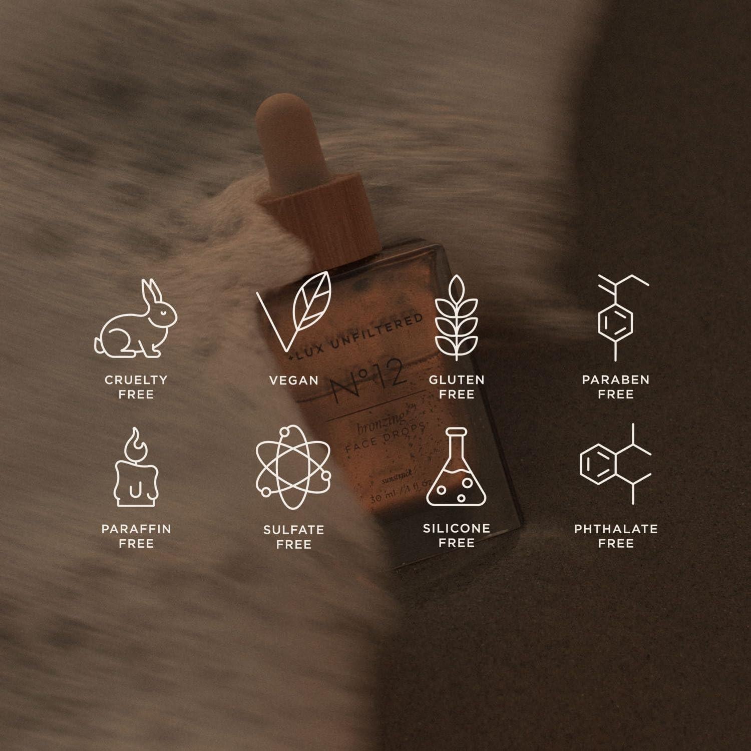 Gotas Bronceadoras para la Cara Lux Unfiltered N°12 Sunstruck - Veganas