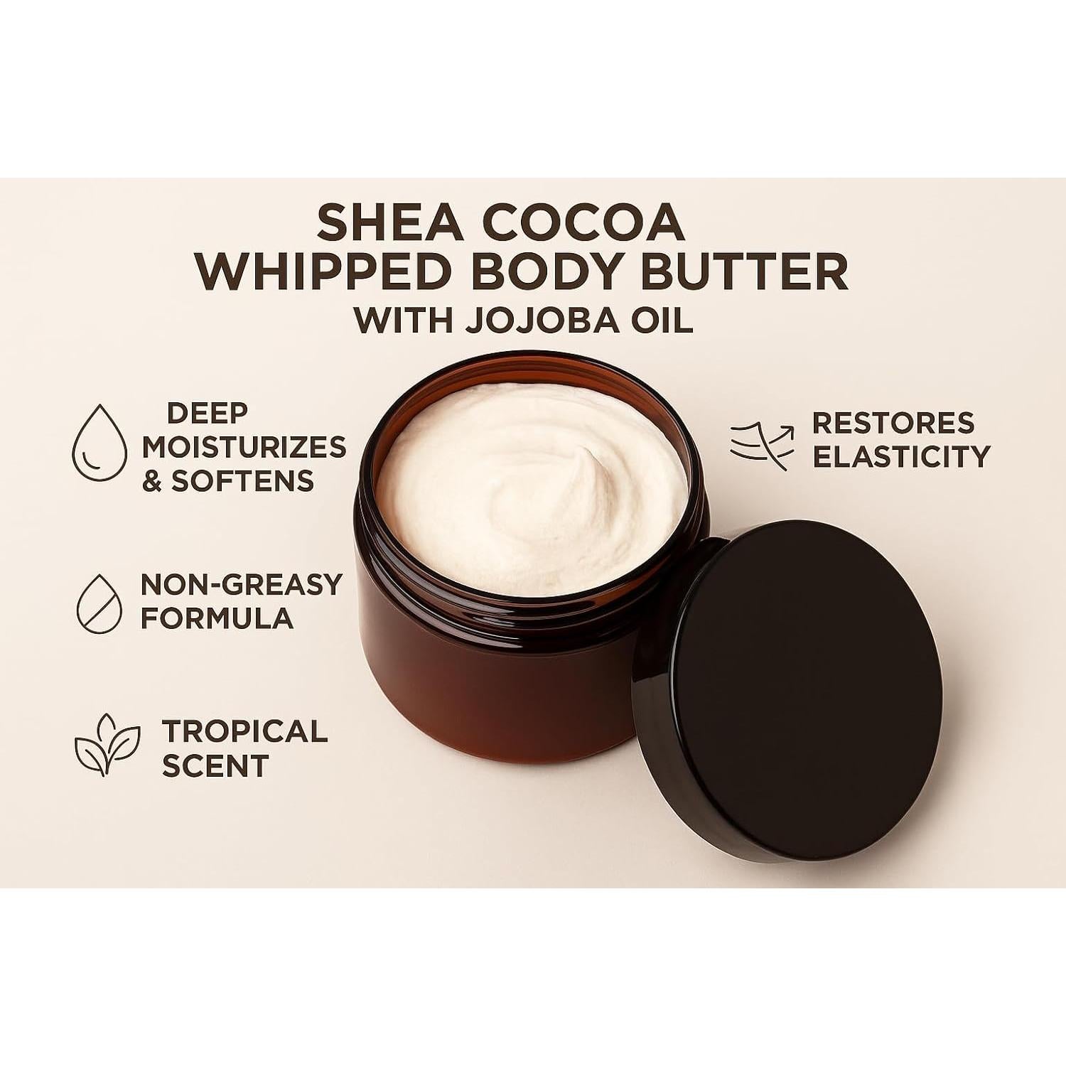 Manteca Corporal Batida JD Beauty Karité y Argán 113 g