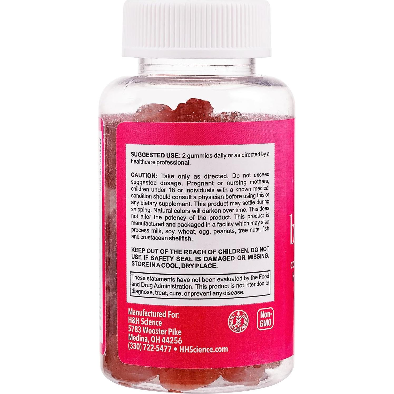 Vitaminas Gummy Biotina Beauty Bites 6000 mcg - Suplemento Cabello y Piel